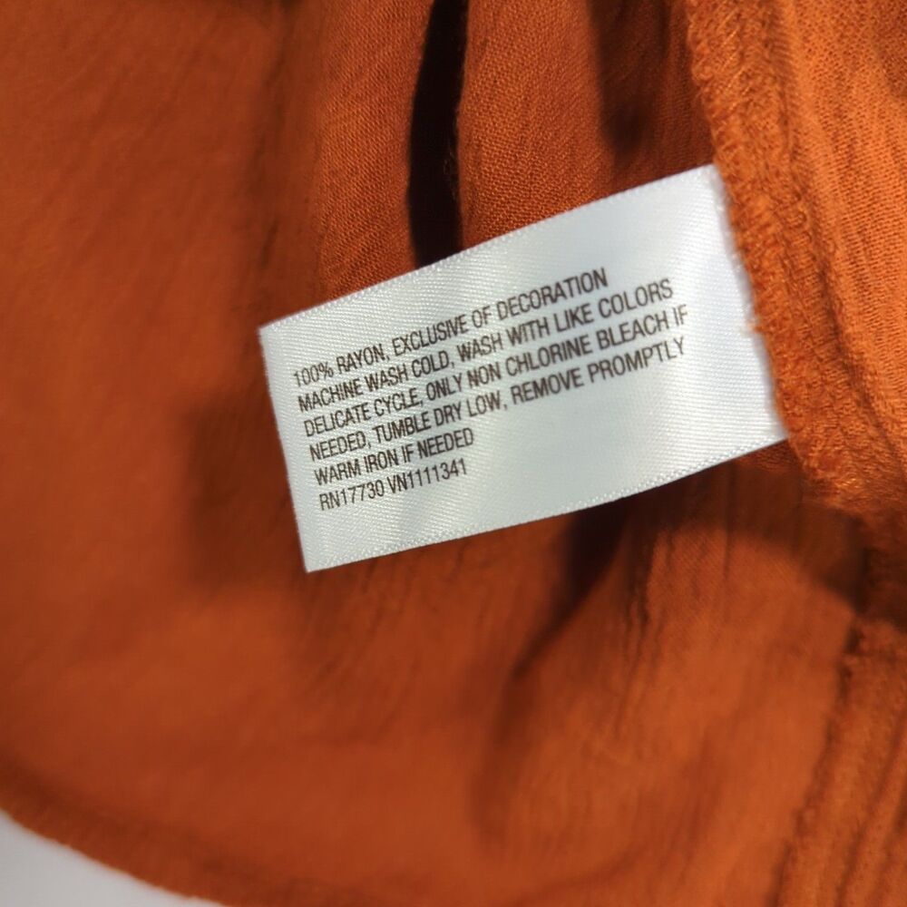 Knox Rose A New Day Blouse XXL Lot Of 2 Tops Burnt Orange - Picture 8 of 16